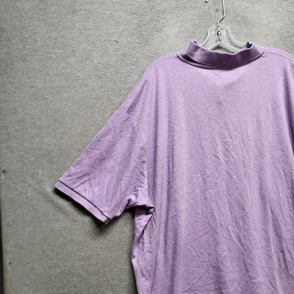 Polo Ralph Lauren Men Polo Shirt 3XLT Purple‎ Logo Flesh Pony Short Sleeve
